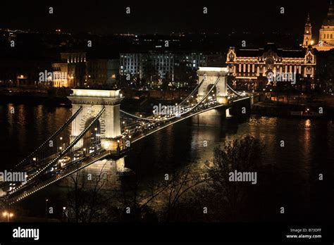 Chain Bridge Budapest Stock Photo - Alamy