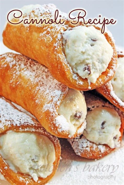 Cannoli Recipe - Gretchen's Bakery | Cannoli recipe, Recipes, Cooking recipes