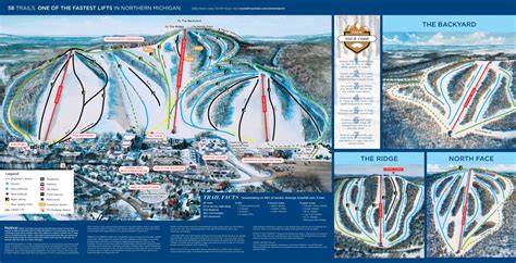 Crystal Mountain Trail Map • Piste Map • Panoramic Mountain Map