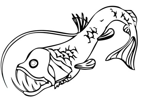 Viperfish Coloring Pages - Free Printable Coloring Pages for Kids