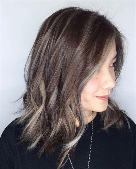 60 Ideas of Gray and Silver Highlights on Brown Hair | Grey brown hair ...