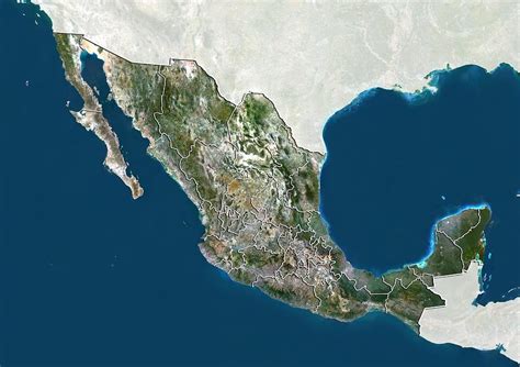 Mexico, satellite image Photograph by Science Photo Library - Fine Art ...