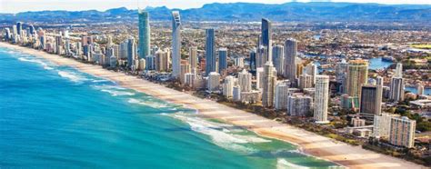 Aerial view of Surfers Paradise on the Gold Coast, Queensland, Australia - Black Label Transfers ...