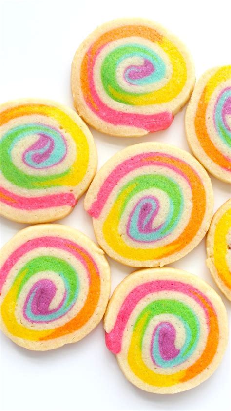 Rainbow Swirl Cookies | Recipe | Rainbow sugar cookies, Spiral sugar cookies, Rainbow cookies