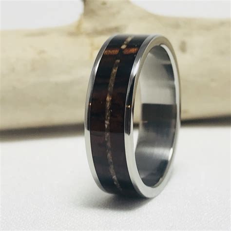 Cremation Ring / Titanium Ring / Cocobolo Wood / Cremation Jewelry ...