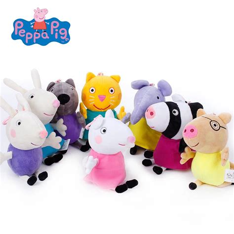 Original Peppa Pig Plush Toys Peppa George Family Stuffed Doll Peppa Friends Candy Danny Pedro ...