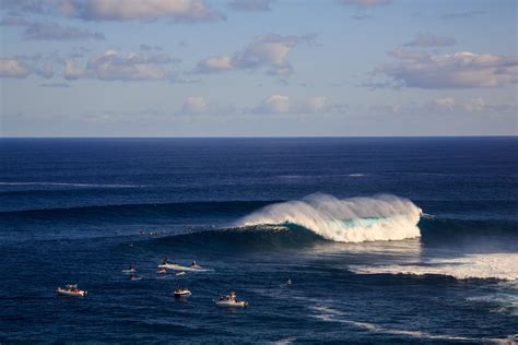 Mechanics of Surfing Pe'ahi (Jaws), Maui - Pe'ahi Surf Report Video (Swell Source, Window ...