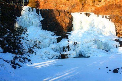 Gooseberry Falls Winter, Minnesota. | Gooseberry falls, Where to go, Winter wonderland