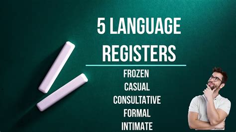 5 Language Registers and Examples - YouTube