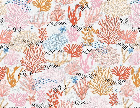 Coral Reef Seamless Pattern | Graphic Patterns ~ Creative Market