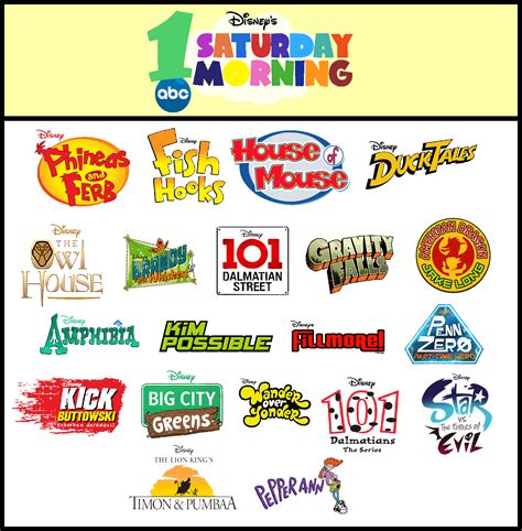 My Disney's One Saturday Morning Revival Lineup by ABFan21 on DeviantArt