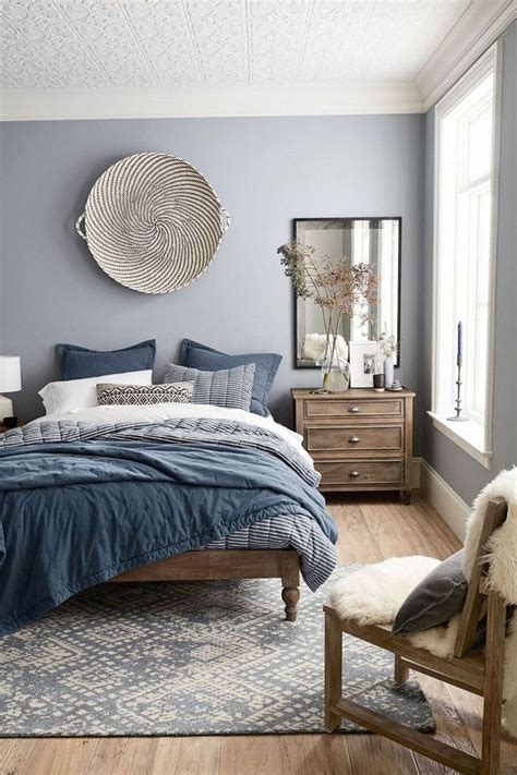 Beautiful Blue And Gray Bedroom Design Ideas 05 | The Blue Room | Bedroom, Bedroom decor, Small ...