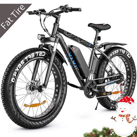 VIVI 26″ 4.0 Fat Tire Electric Bike for Adults, 500W Adults E Bike, 48V ...