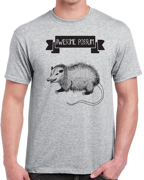 378 Awesome Possum Mens T Shirt Funny T Shirt Mammal Animal Lover Vegan Shirt Cool T Shirts ...