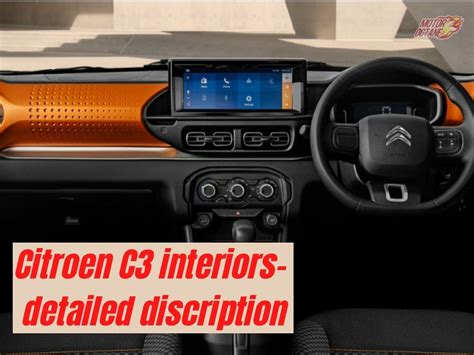 Citroen C3 interiors get these UNIQUE features » MotorOctane