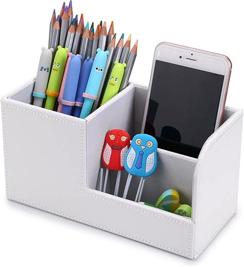 Pen/Pencil, Box Storage Organizer Stationery Desk Multi-Function ...