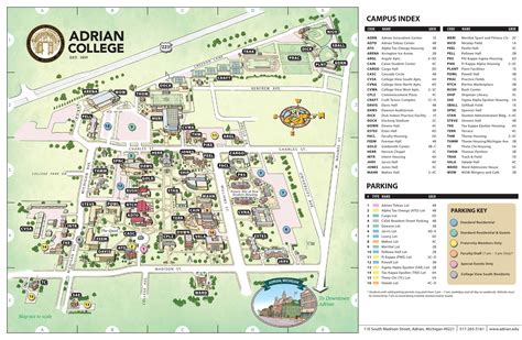 Adrian College Campus Map - College Map