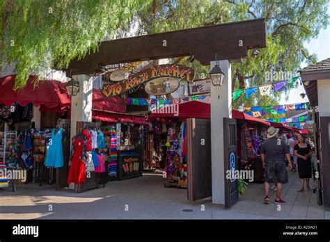 Entrance to the Old Town Market, Old Town San Diego State Historic Park, San Diego, California ...