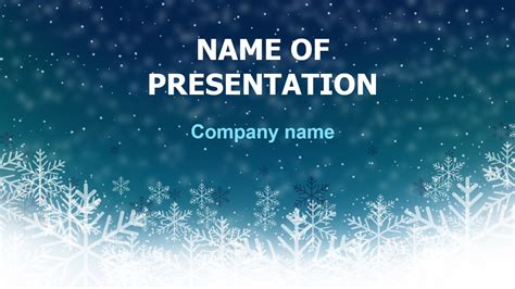 Download free Free Deep Winter PowerPoint theme for presentation