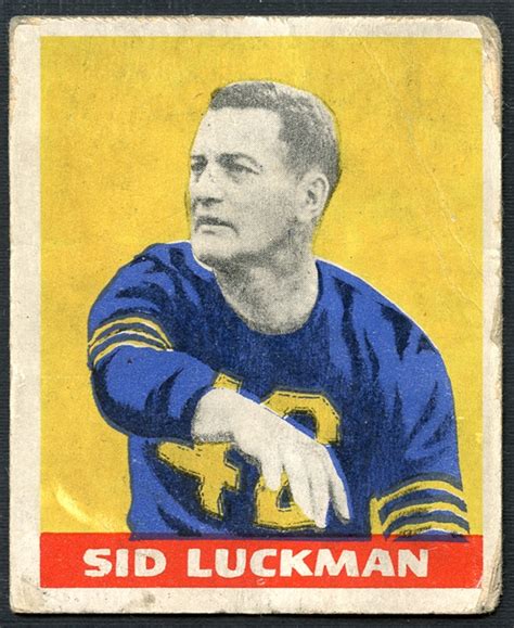 Lot Detail - 1948 Leaf #1 Sid Luckman