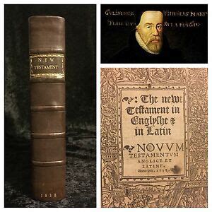 1538 William Tyndale FIRST EDITION New Testament COMPLETE Rare BIBLE | eBay