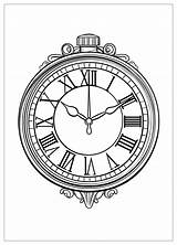 Clock Coloring Pages  Fun And Educational Timetelling Activity sketch template