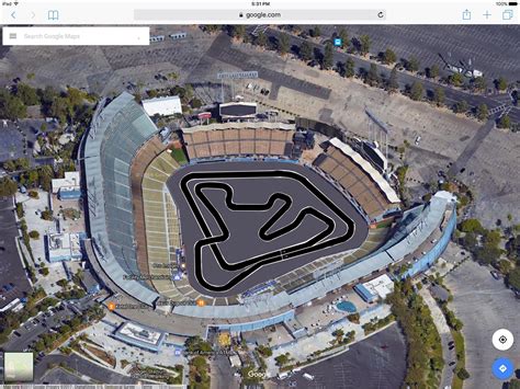 Dodgers Stadium ROC Track (Los Angeles, California) : r/RaceTrackDesigns