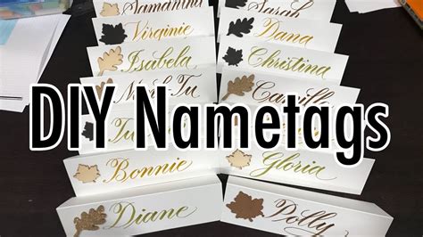 How to: DIY Nametags | YouTober Day 18 - YouTube