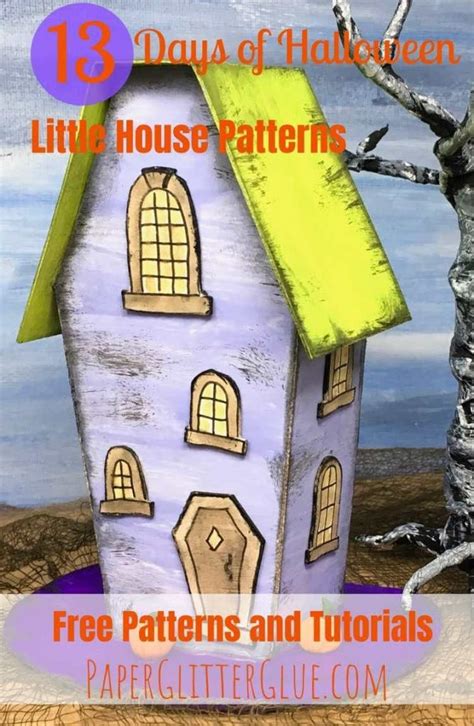 The Coffin House - Halloween Paper House No. 12 - Paper Glitter Glue