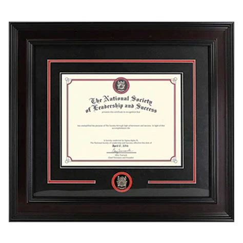 Premium Wooden Certificate Plaque with Medallion – The National Society ...