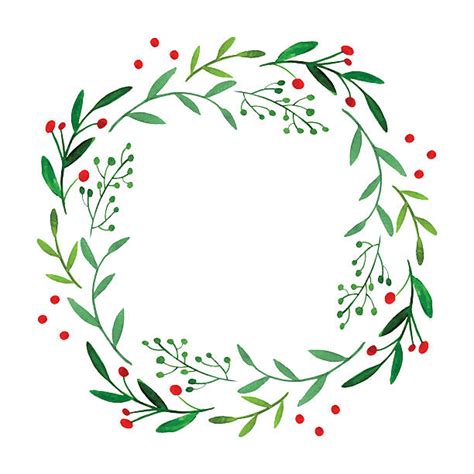 Royalty Free Christmas Wreath Clip Art, Vector Images & Illustrations ...