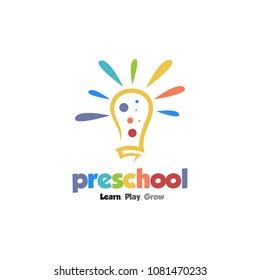 Preschool Logo Design Stock Vector (Royalty Free) 1081470233 | Shutterstock