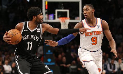 Kyrie Irving hit the game-winning shot for the Nets over R.J. Barrett