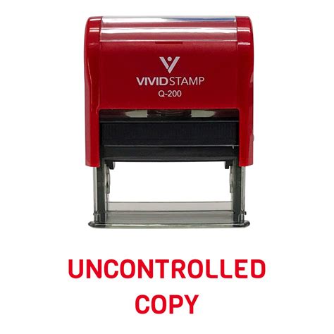 UNCONTROLLED COPY Self Inking Rubber Stamp – Pacific Sign and Stamp