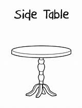 Coloring Are tables sketch template