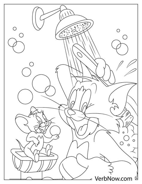 Free TOM AND JERRY Coloring Pages for Download (Printable PDF) - VerbNow