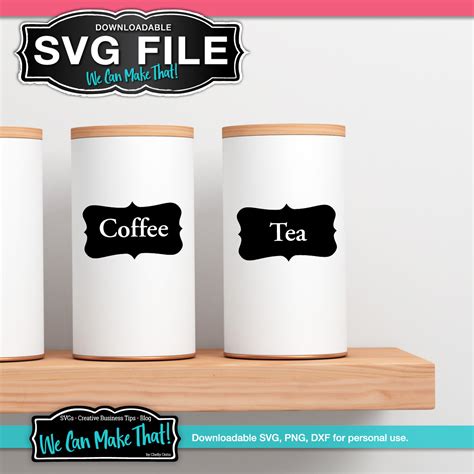 SVG Label template file