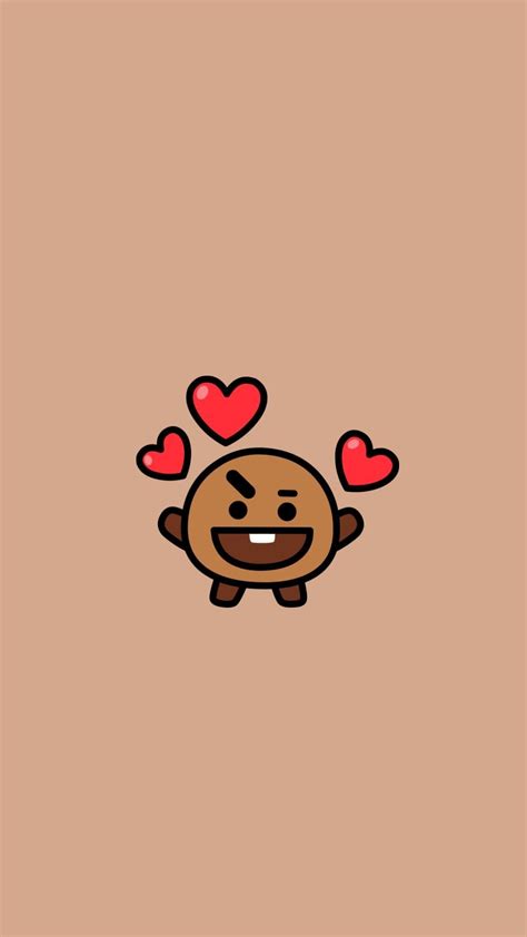 BT21 Shooky Wallpaper | Bts wallpaper, Kawaii wallpaper, Soft wallpaper