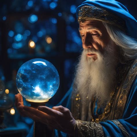 Wizard Holding Crystal Ball