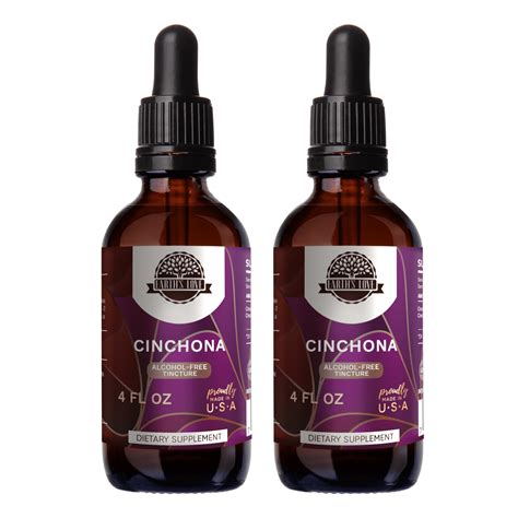 Earth's Love Cinchona Alcohol-FREE Herbal Extract Tincture, Super ...