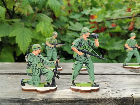 Wooden Soldiers Toy Set Soldiers Vietnam War American Army | Etsy