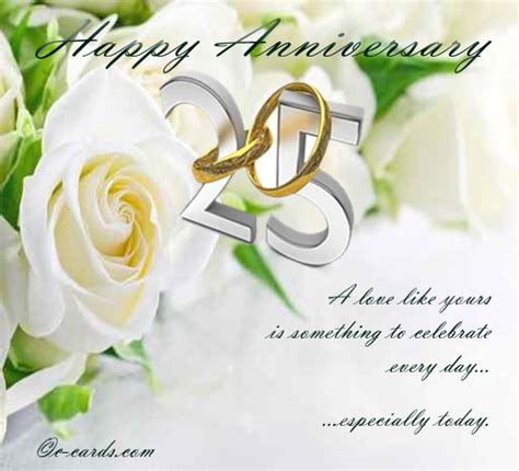 25th Anniversary And Roses. Free Milestones eCards, Greeting Cards ...