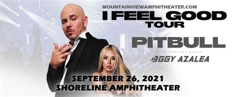 Pitbull Tickets | 26th September | Shoreline Amphitheatre at Mountain ...