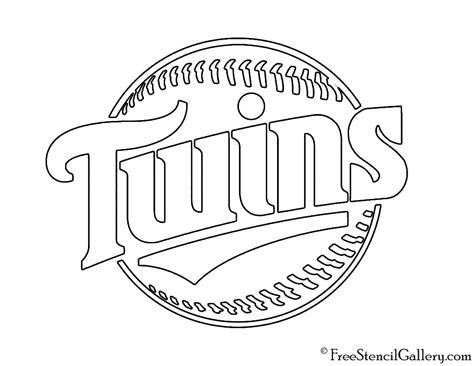 MLB - Minnesota Twins Logo Stencil | Free Stencil Gallery