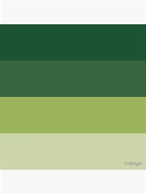 "70s color palette - green retro color scheme" Poster for Sale by TalBright | Redbubble