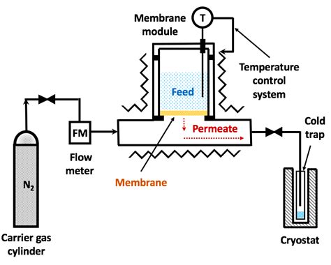 Scheme of the pervaporation set-up. | Download Scientific Diagram