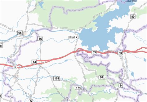 MICHELIN Songadh map - ViaMichelin