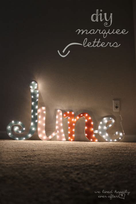 13 Trendy DIY Marquee Lights, Letters And Signs - Shelterness