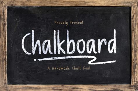 Download Chalk Board - A Handmade Chalk Fonts Family From StringLabs