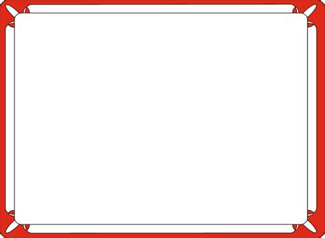 Red Certificate Border Template